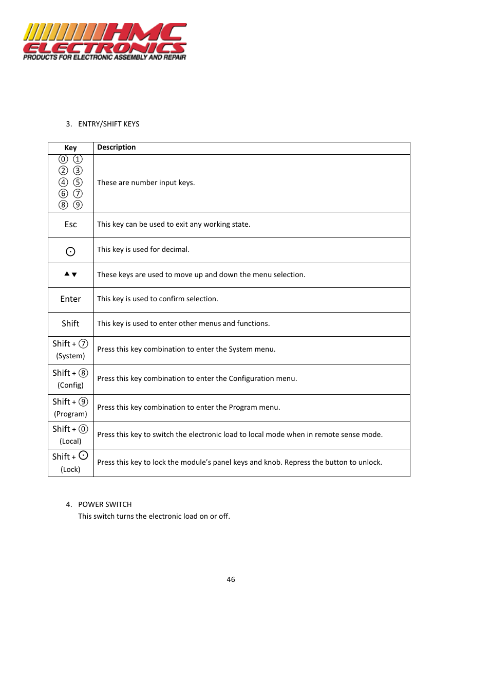 HMC Electronics MDL Series BK Precision DC Electronic Load System Module User Manual | Page 46 / 80