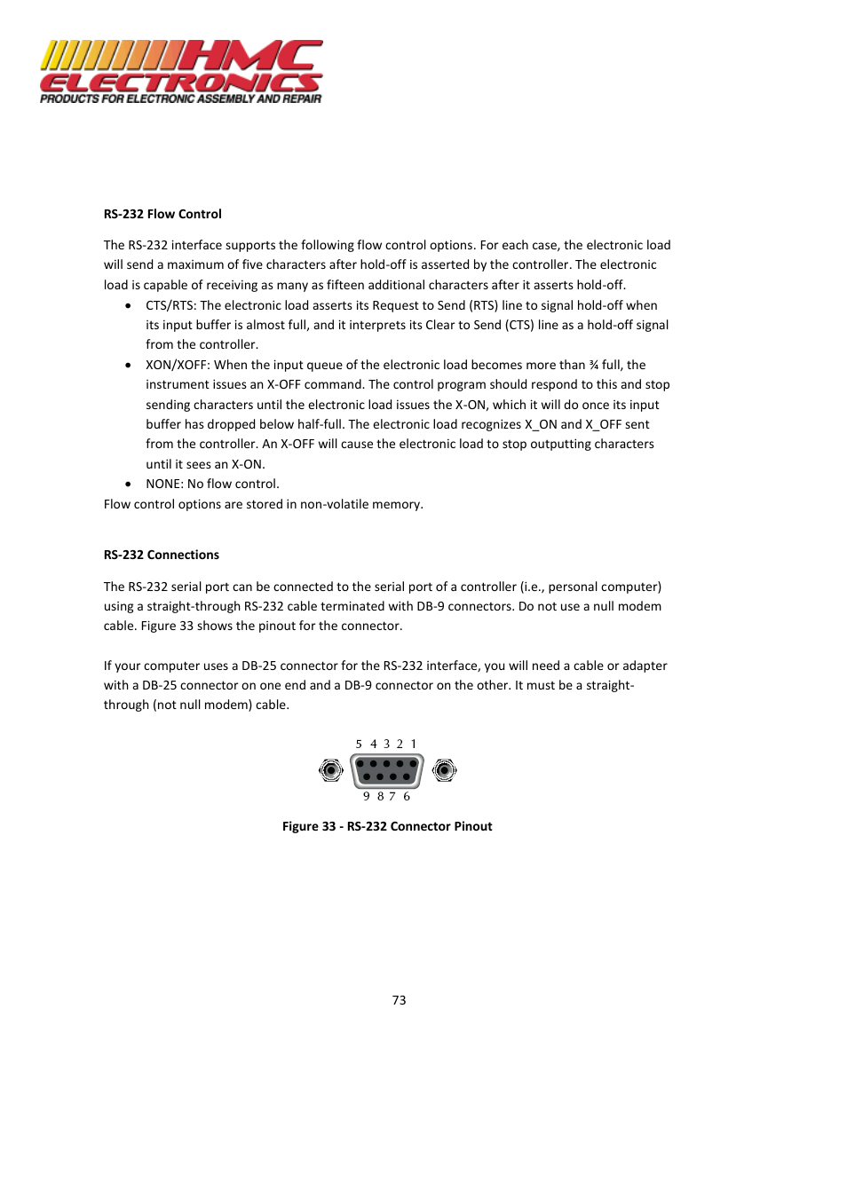HMC Electronics MDL Series BK Precision DC Electronic Load System Module User Manual | Page 73 / 80
