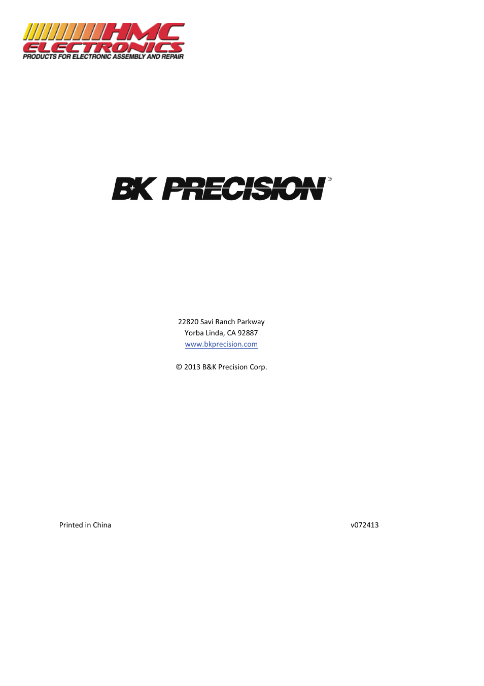 HMC Electronics MDL Series BK Precision DC Electronic Load System Module User Manual | Page 80 / 80