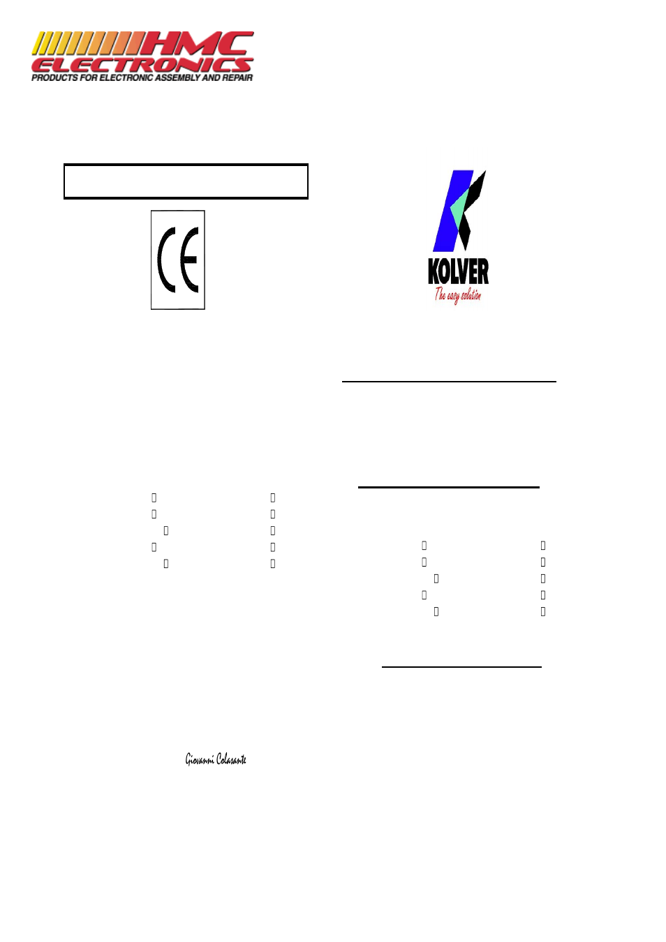 HMC Electronics FAB03SS Kolver FAB Low Torque Electric Torque Screwdriver, Lever Start User Manual | 3 pages