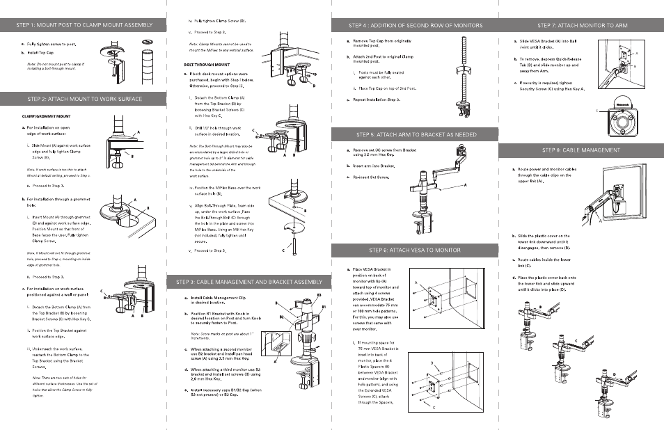 Mflexinstructionsinside_0412 | Humanscale MFlex User Manual | Page 2 / 2