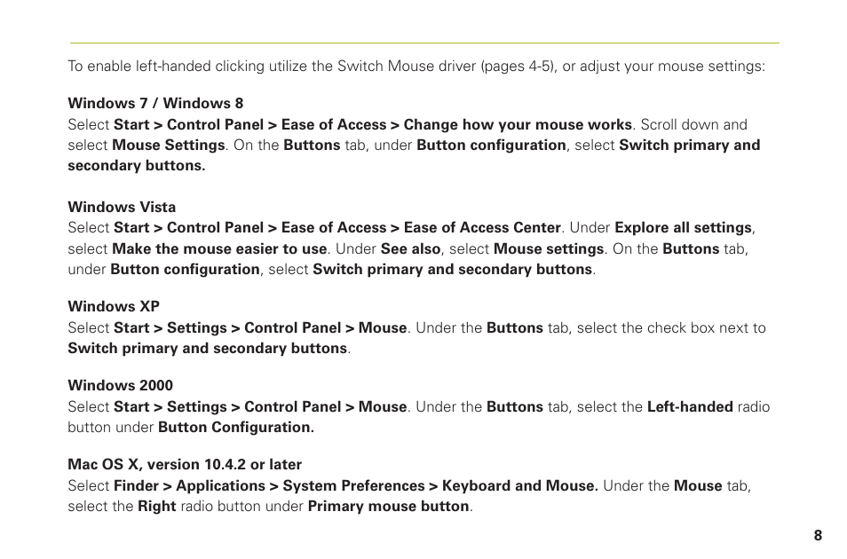 Humanscale Switch Mouse User Manual | Page 11 / 20