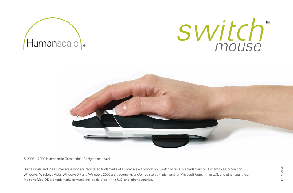 Humanscale Switch Mouse User Manual | Page 20 / 20