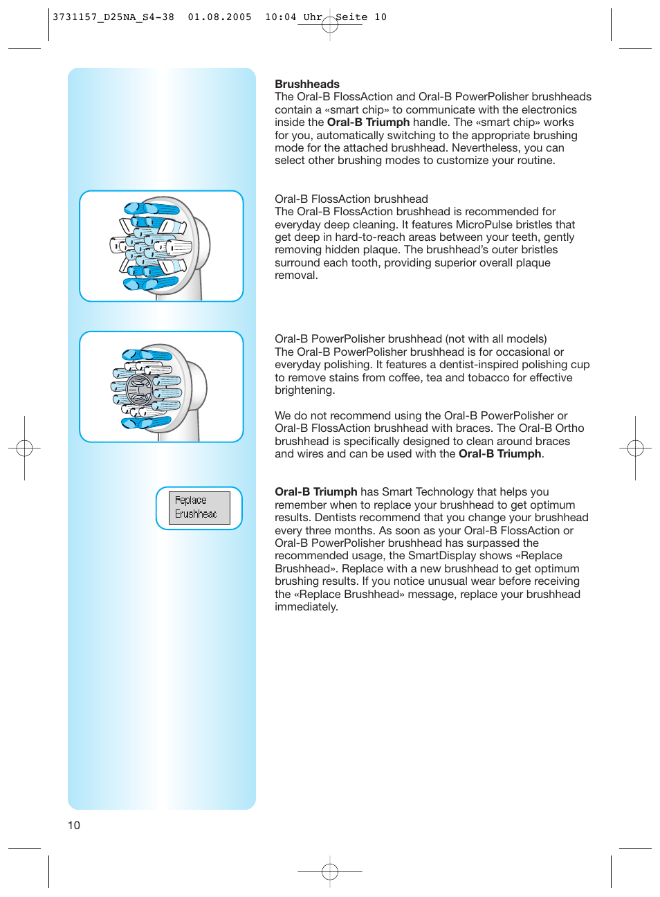 Braun Triumph User Manual | Page 10 / 34