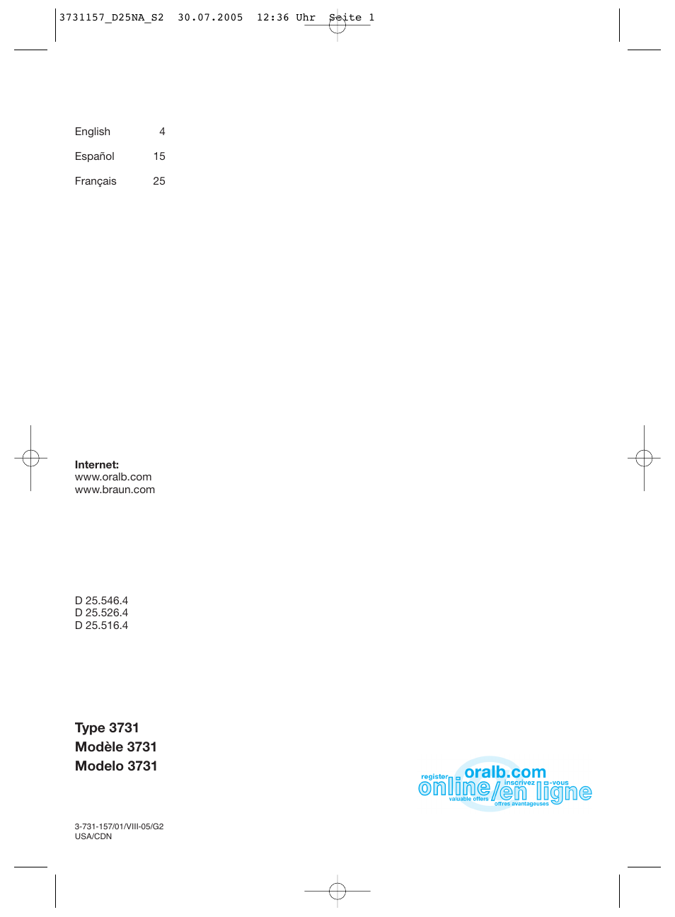 Braun Triumph User Manual | Page 2 / 34