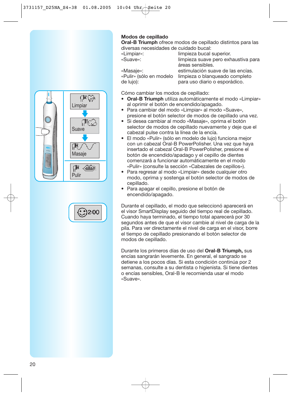 Braun Triumph User Manual | Page 20 / 34