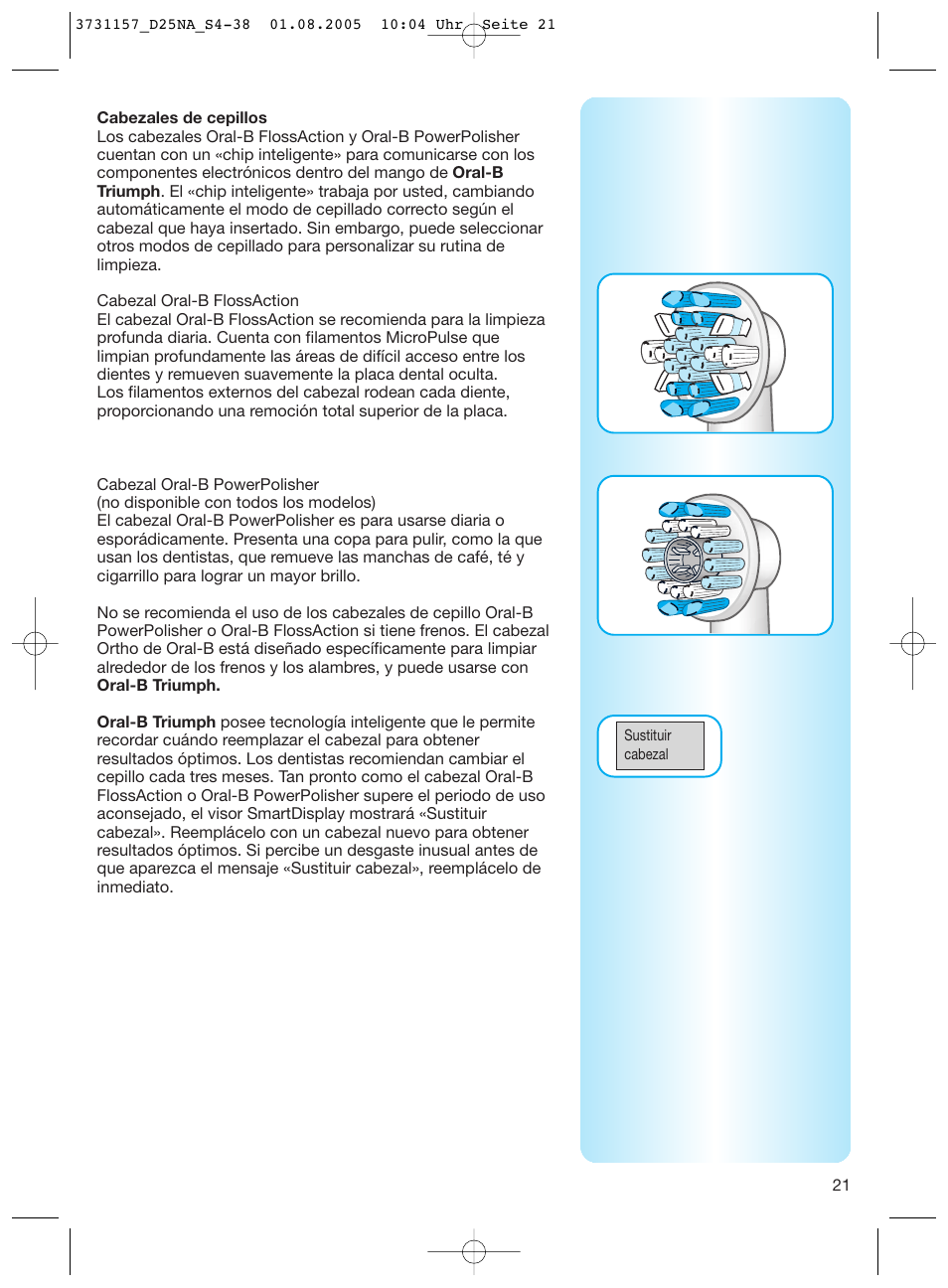 Braun Triumph User Manual | Page 21 / 34