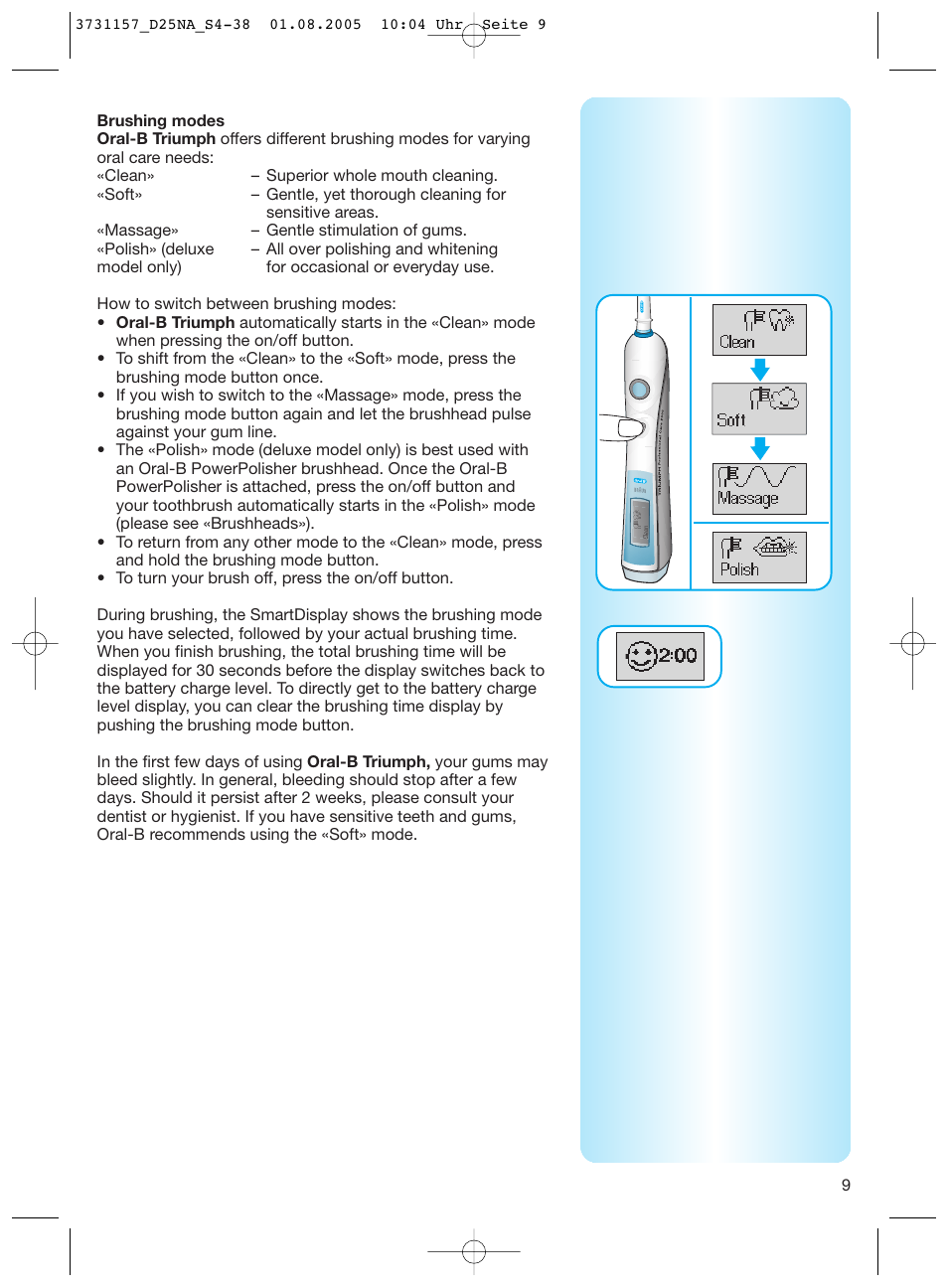 Braun Triumph User Manual | Page 9 / 34