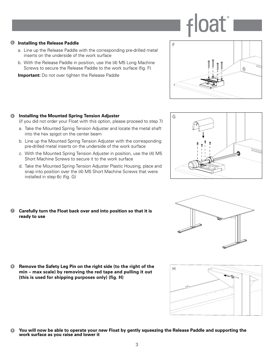 Humanscale Float Assembly User Manual | Page 3 / 8