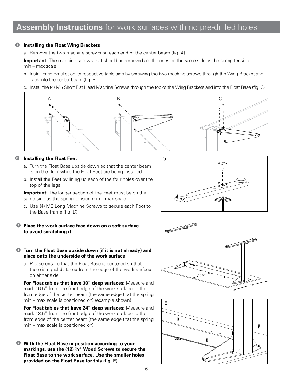 Humanscale Float Assembly User Manual | Page 6 / 8