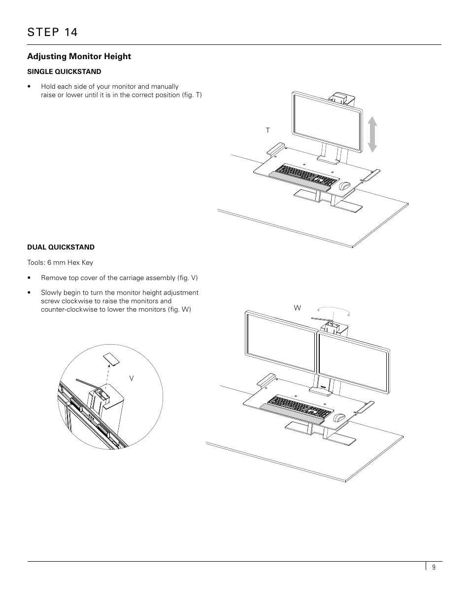 Step 14 | Humanscale QuickStand User Manual | Page 9 / 11
