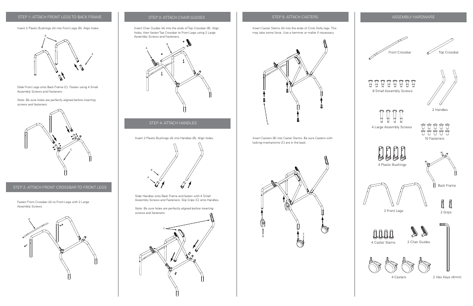 Cintodollyinstructions2 | Humanscale Cinto Dolly User Manual | Page 2 / 2