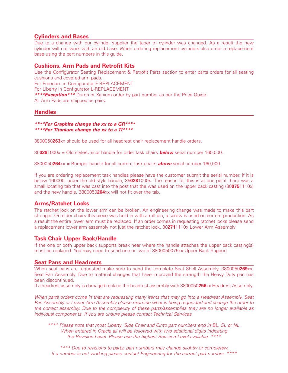Humanscale Seating Parts and Repair Manual User Manual | Page 2 / 59