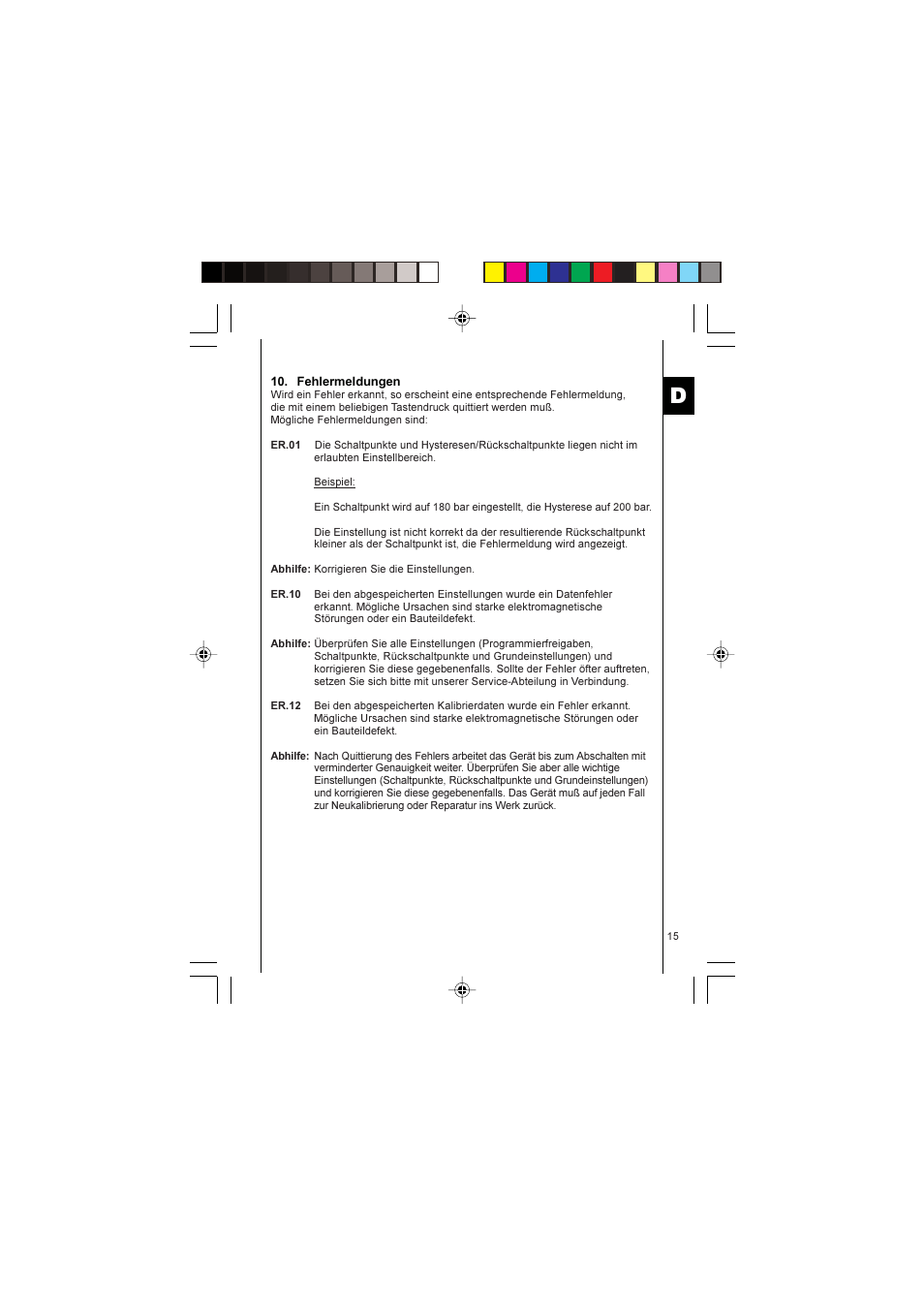 HYDAC EDS 1700 User Manual | Page 15 / 56