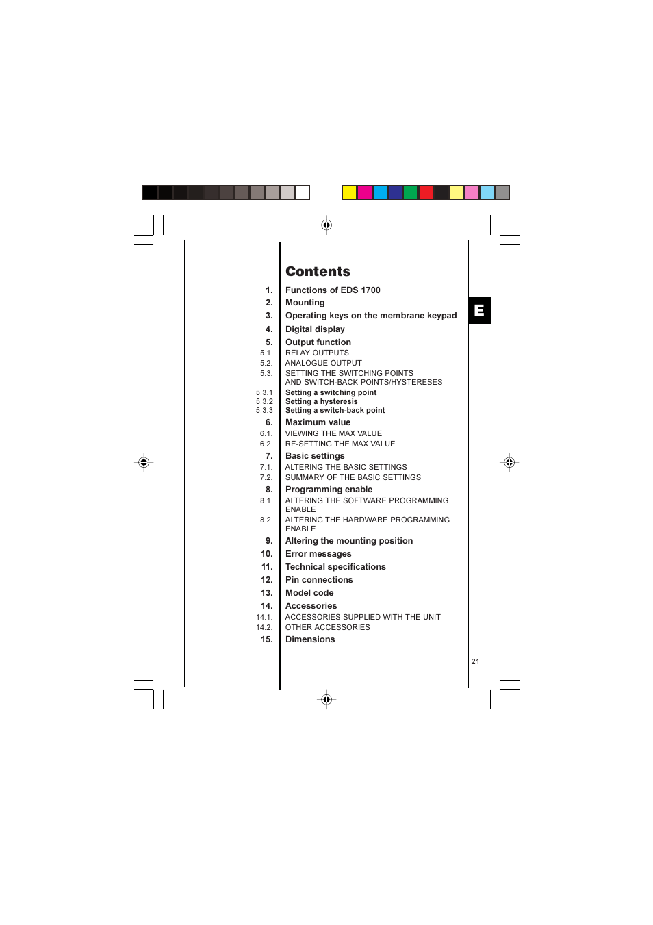 HYDAC EDS 1700 User Manual | Page 21 / 56