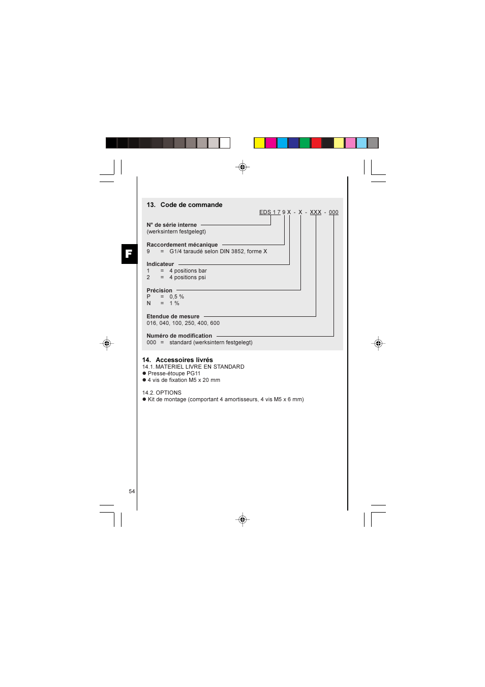 HYDAC EDS 1700 User Manual | Page 54 / 56