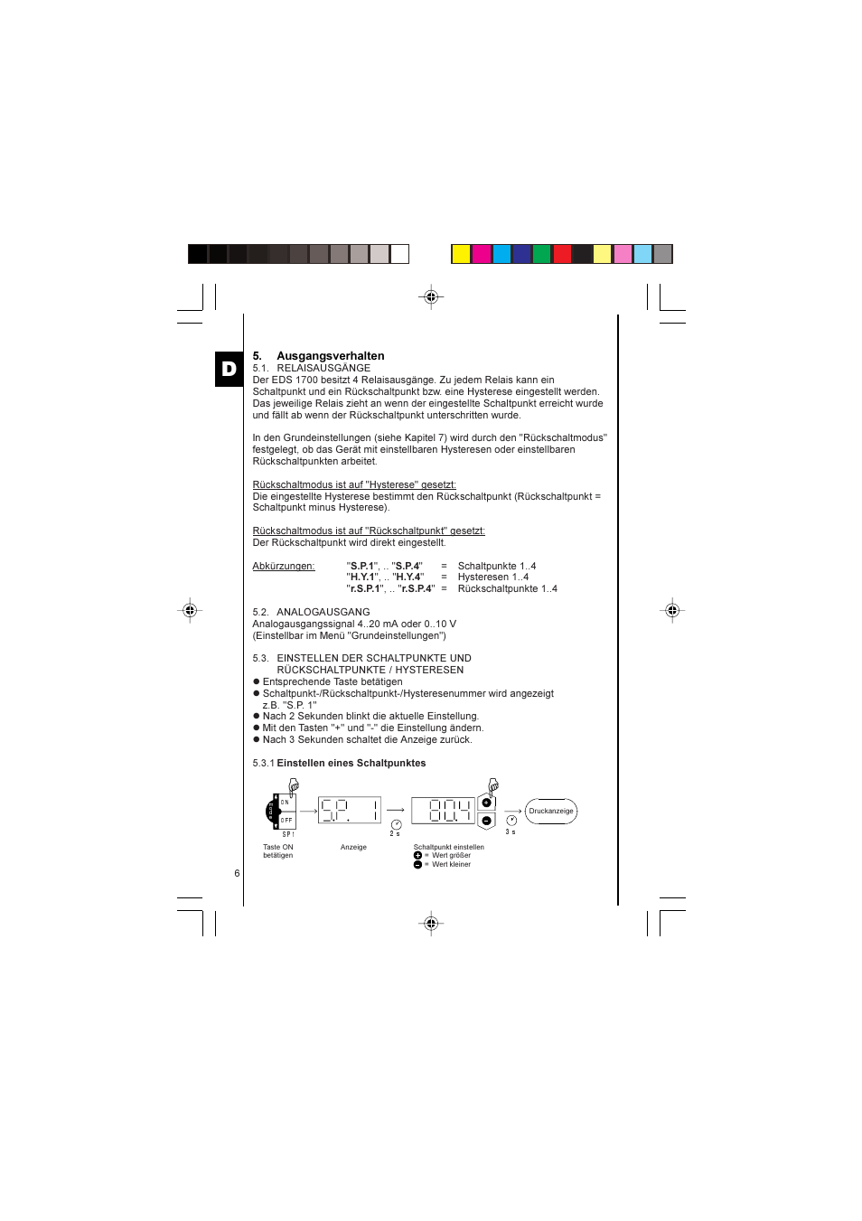 HYDAC EDS 1700 User Manual | Page 6 / 56