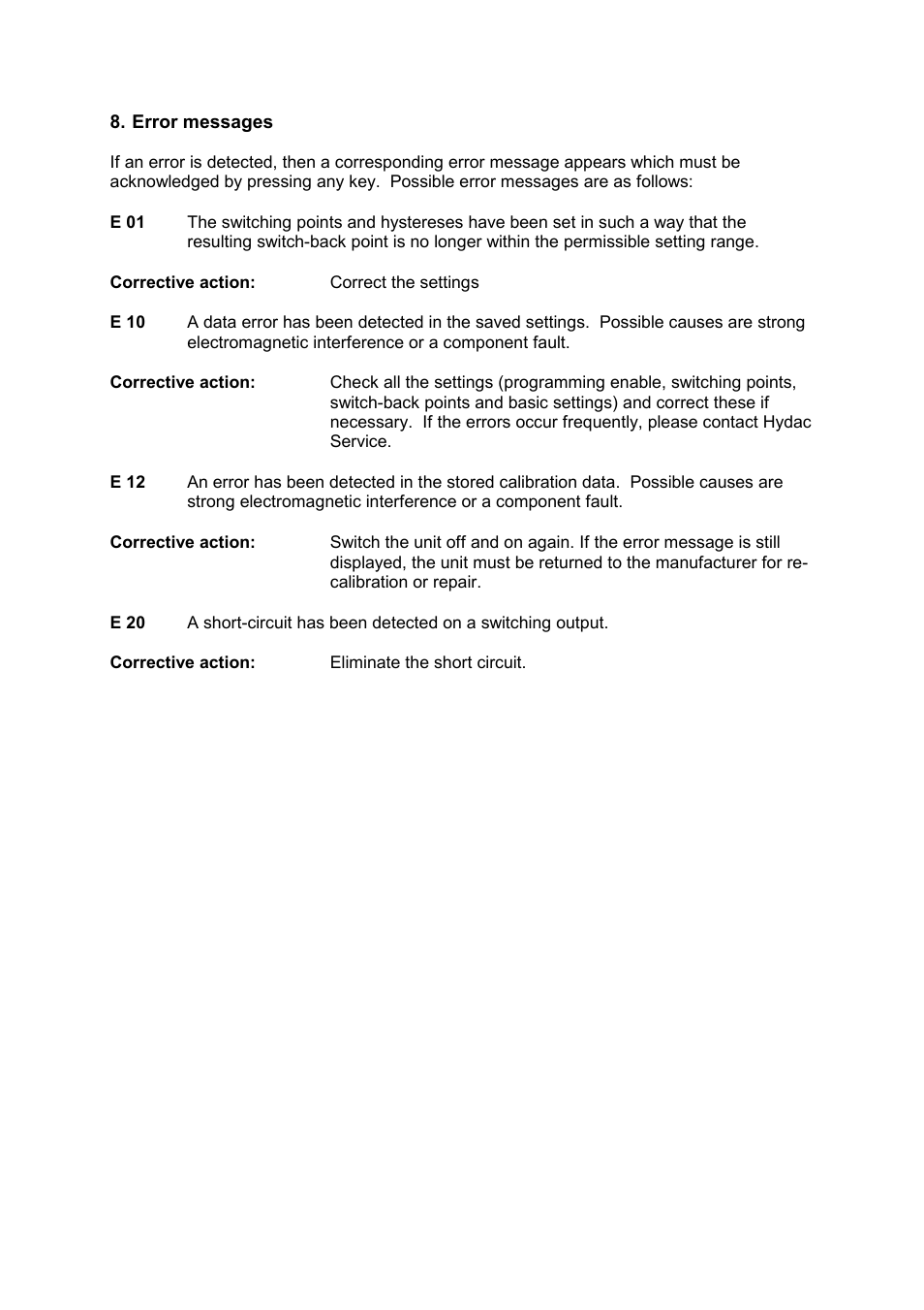 HYDAC EDS 300 User Manual | Page 9 / 14