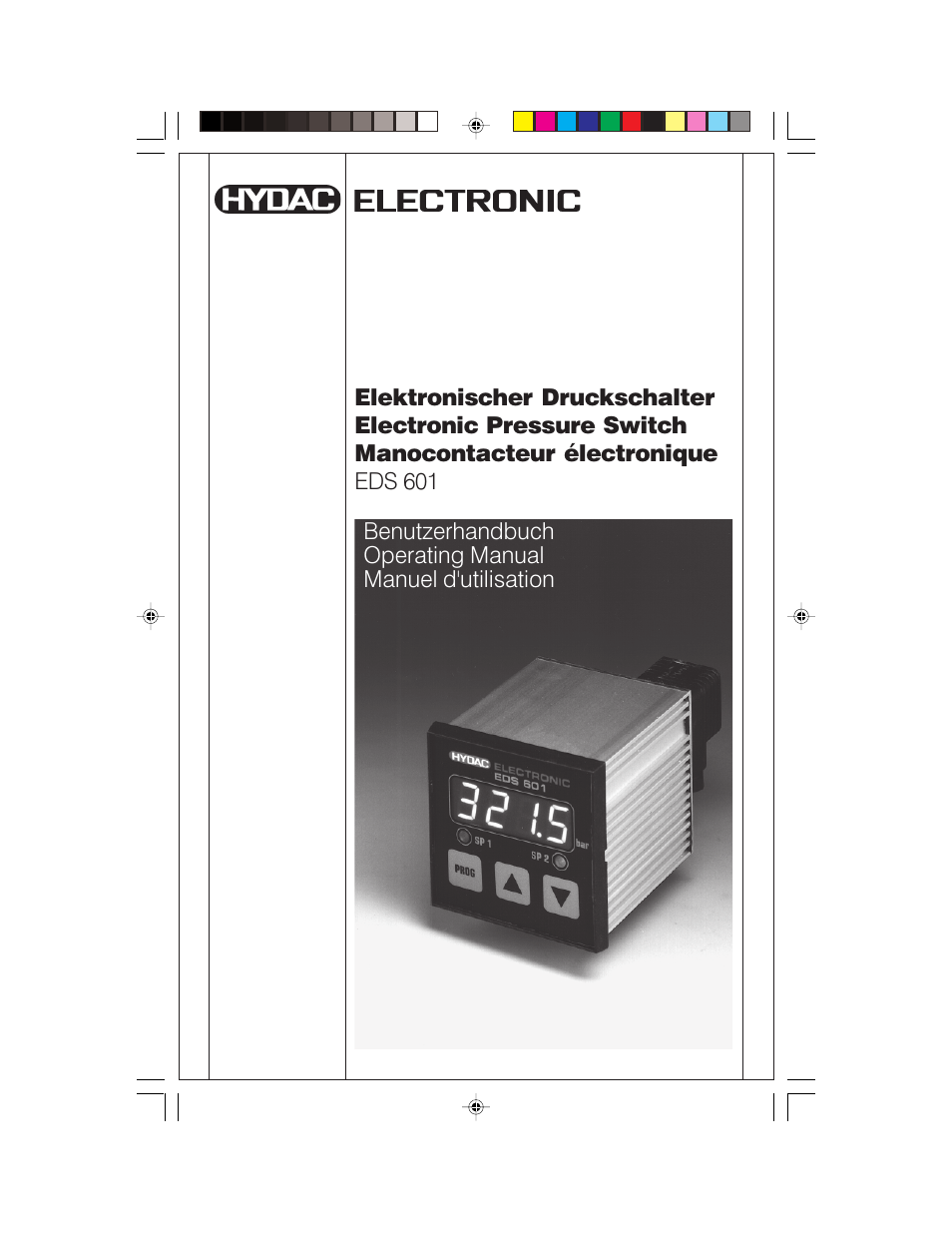 HYDAC EDS 601 User Manual | 15 pages