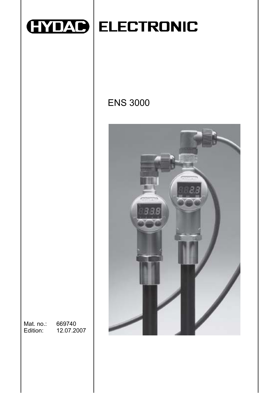 HYDAC ENS 3000 User Manual | 32 pages