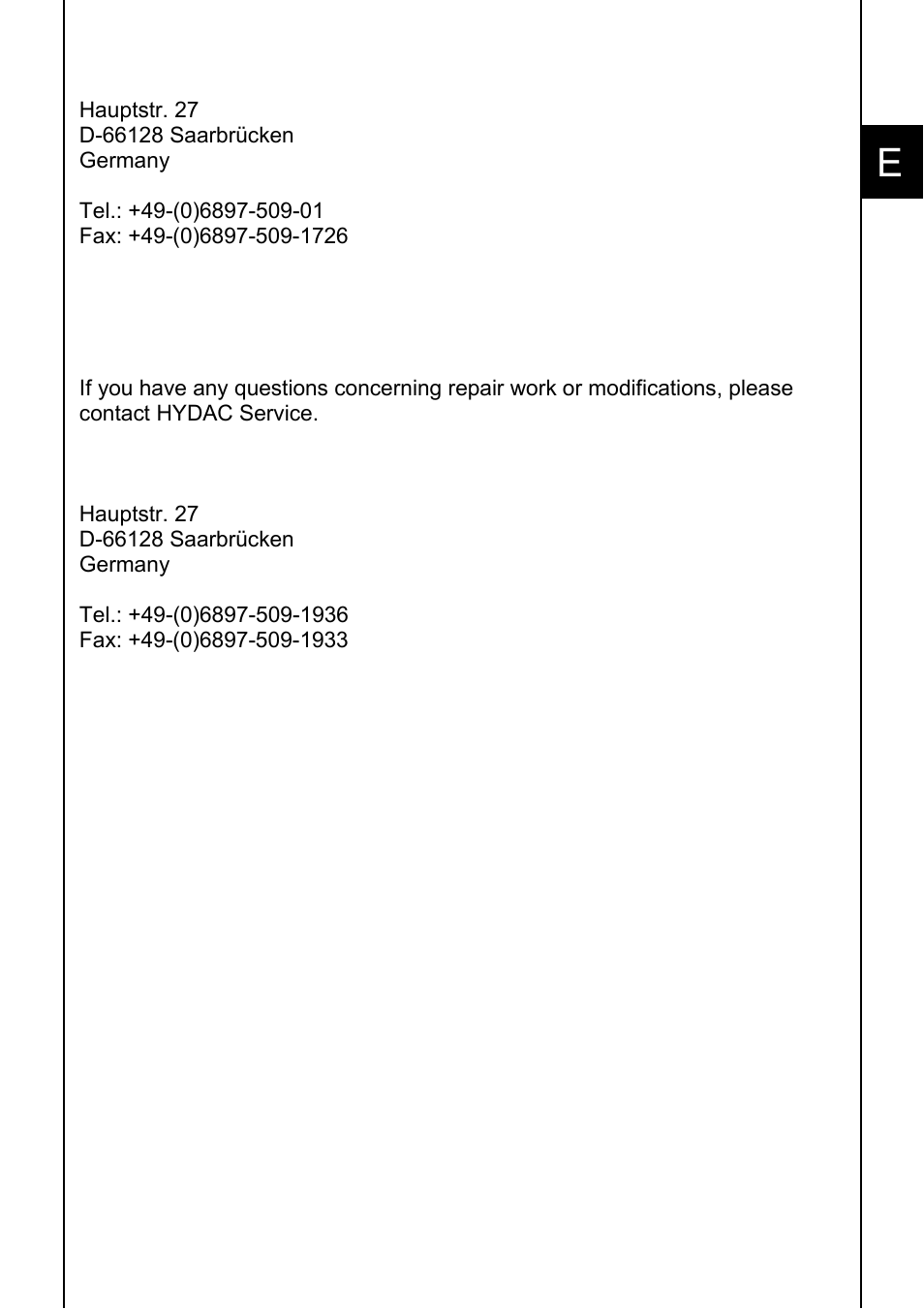 HYDAC ENS 3000 User Manual | Page 31 / 32