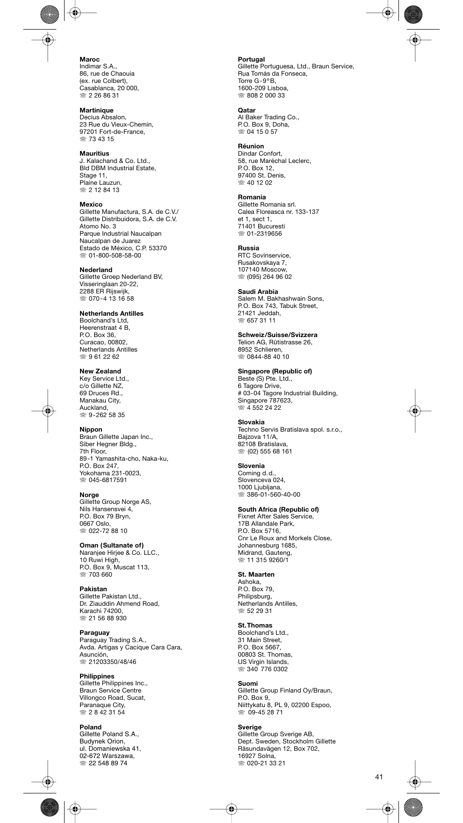 Braun MR 5550 User Manual | Page 40 / 43