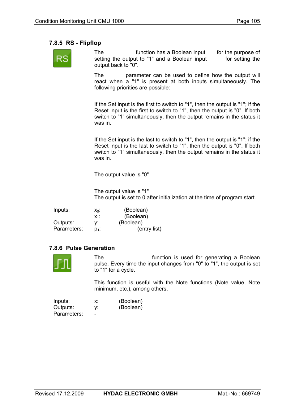 HYDAC CMU 1000 User Manual | Page 105 / 122