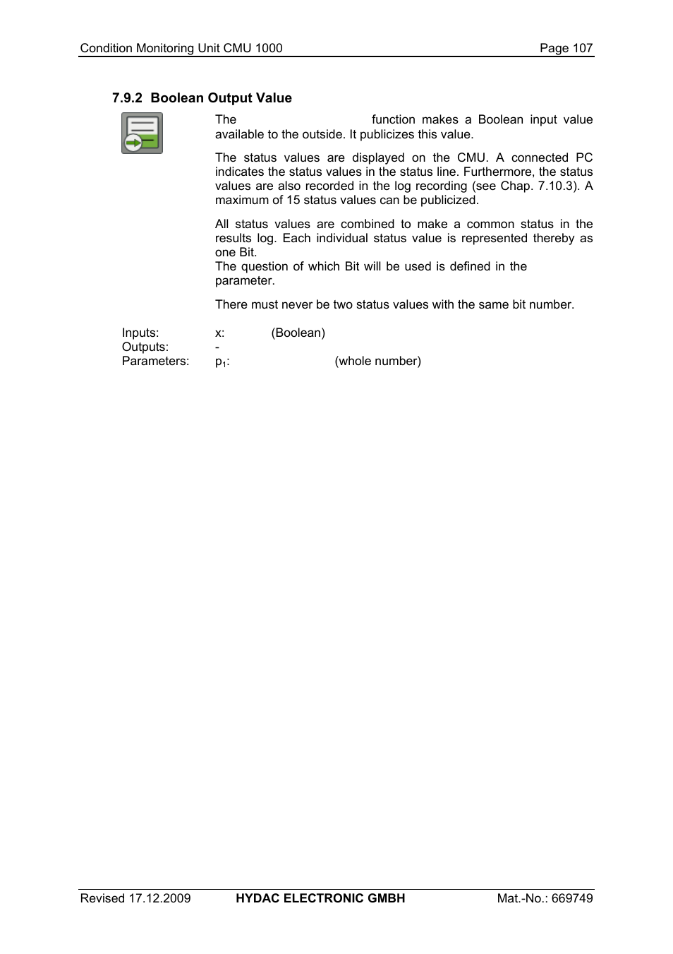 HYDAC CMU 1000 User Manual | Page 107 / 122