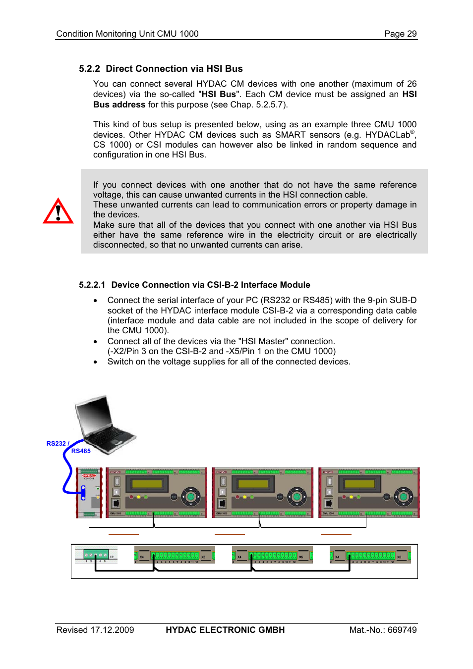 HYDAC CMU 1000 User Manual | Page 29 / 122