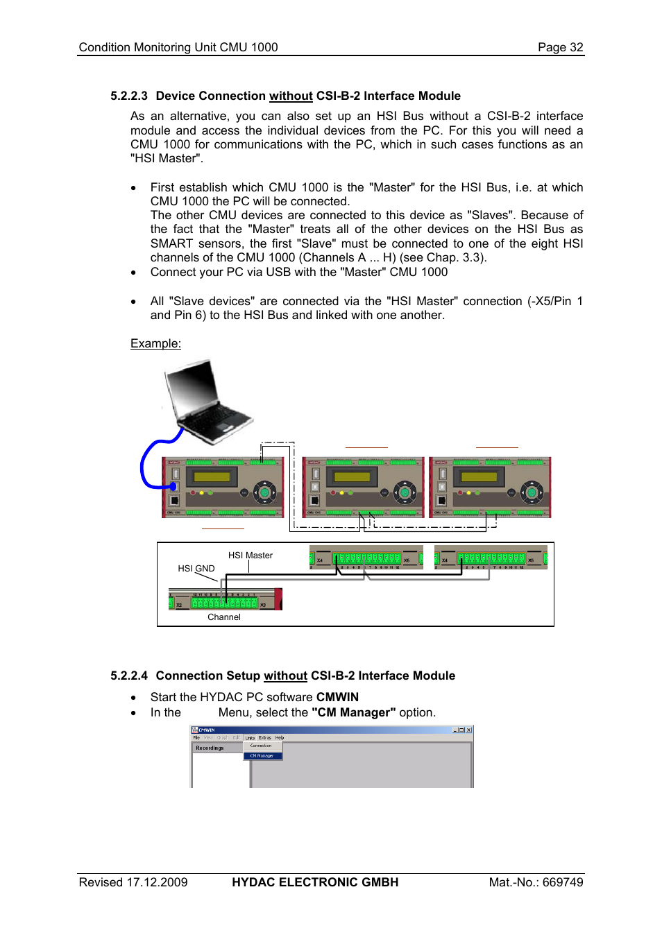 HYDAC CMU 1000 User Manual | Page 32 / 122