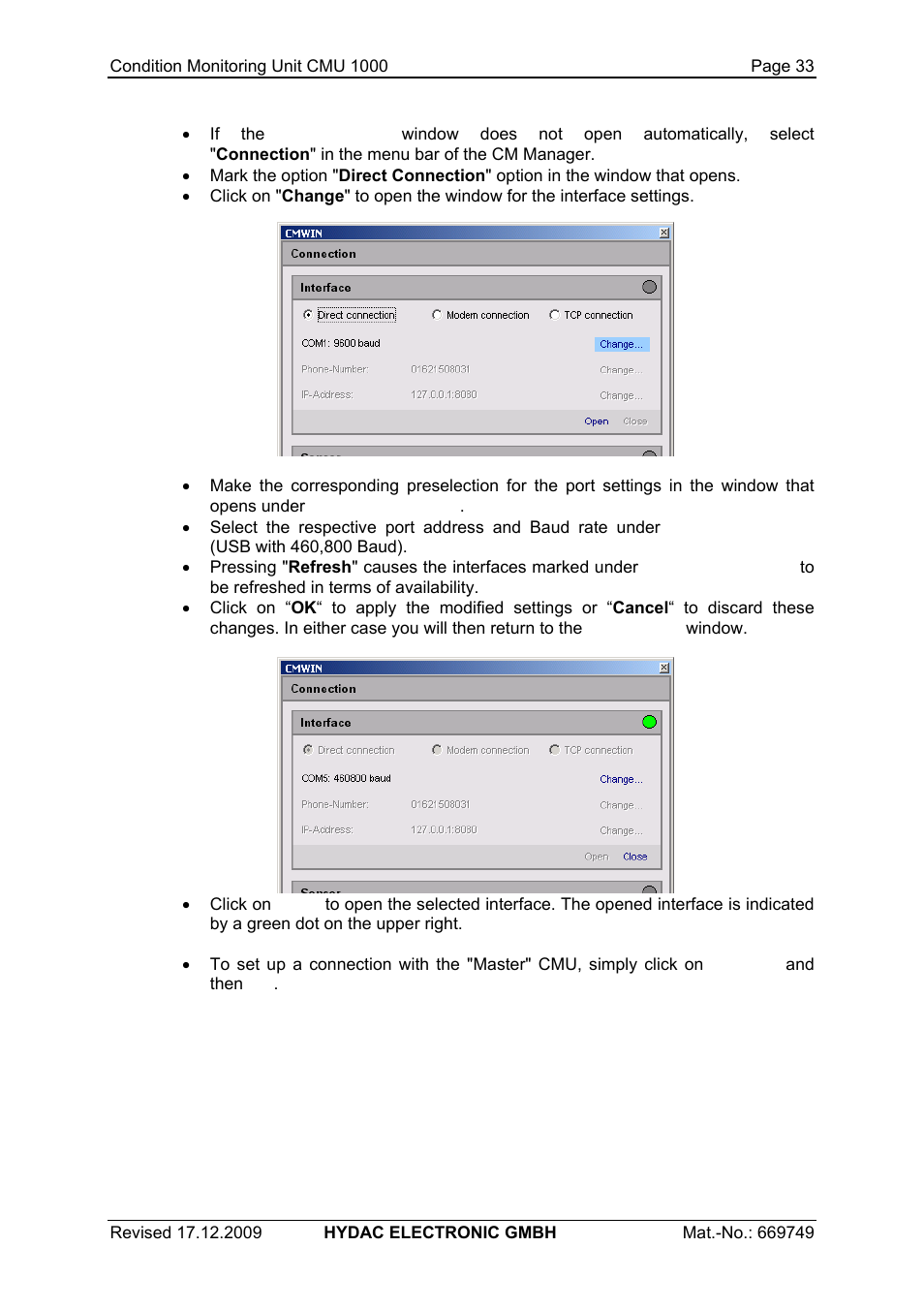 HYDAC CMU 1000 User Manual | Page 33 / 122