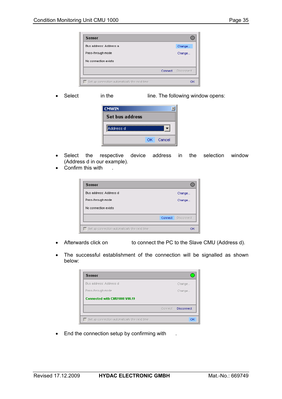 HYDAC CMU 1000 User Manual | Page 35 / 122