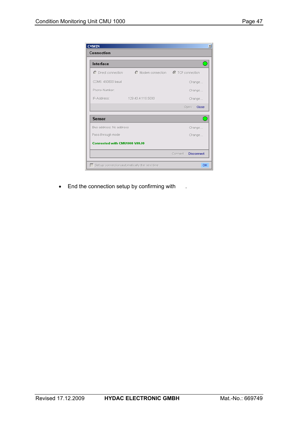 HYDAC CMU 1000 User Manual | Page 47 / 122