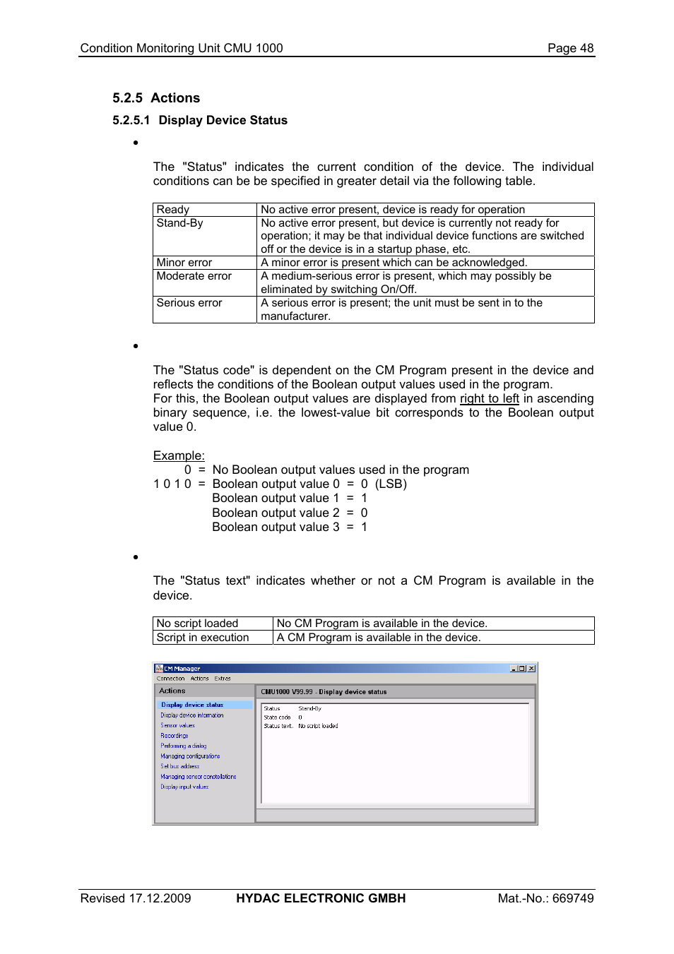 HYDAC CMU 1000 User Manual | Page 48 / 122