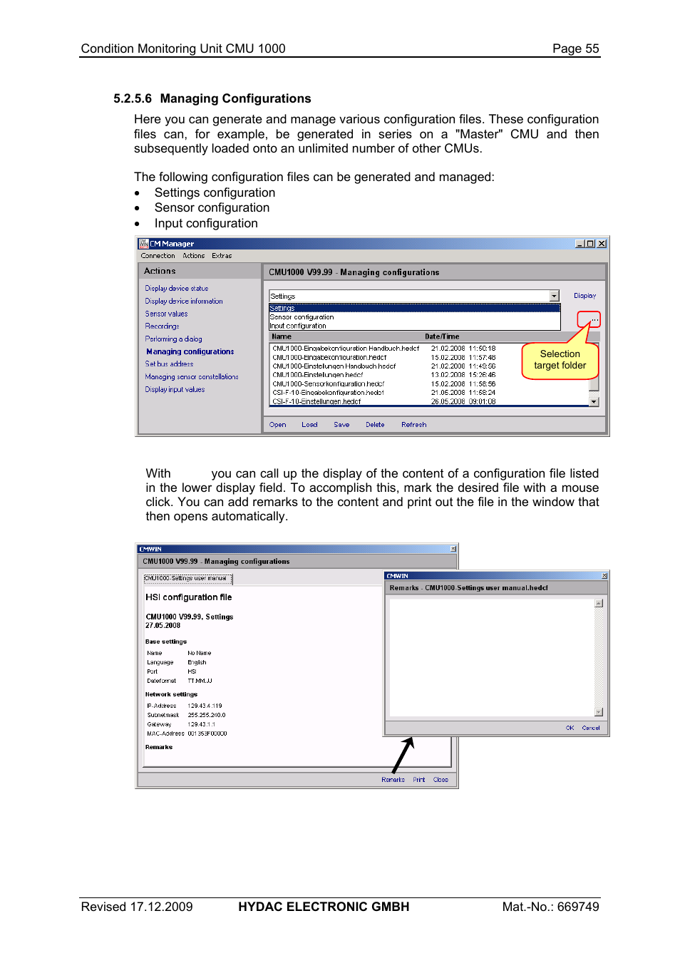 HYDAC CMU 1000 User Manual | Page 55 / 122