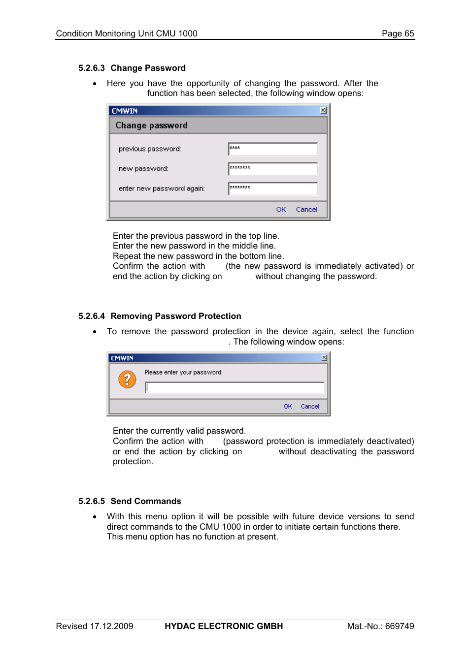 HYDAC CMU 1000 User Manual | Page 65 / 122