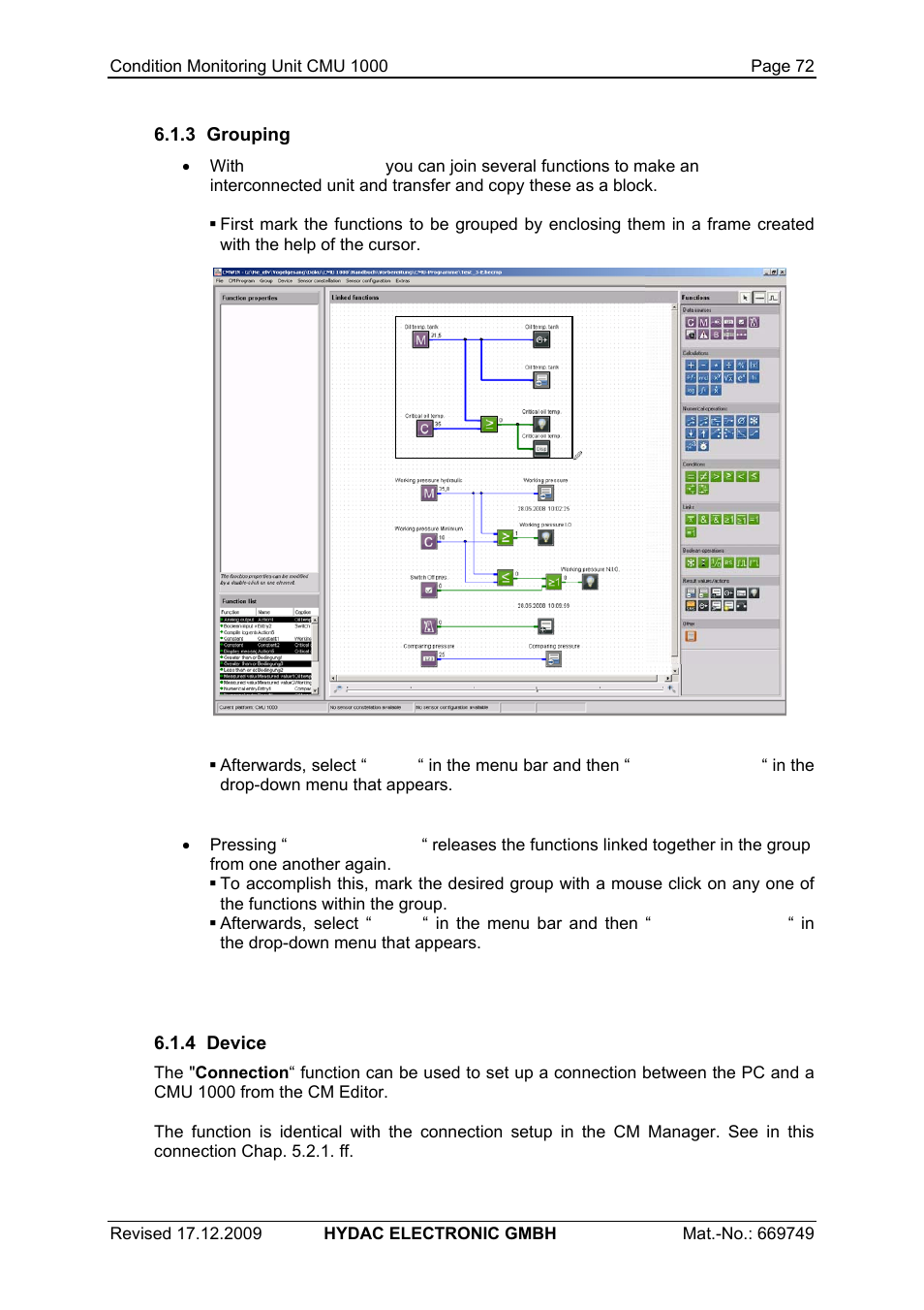 HYDAC CMU 1000 User Manual | Page 72 / 122