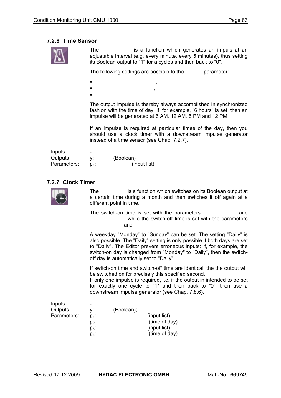 HYDAC CMU 1000 User Manual | Page 83 / 122