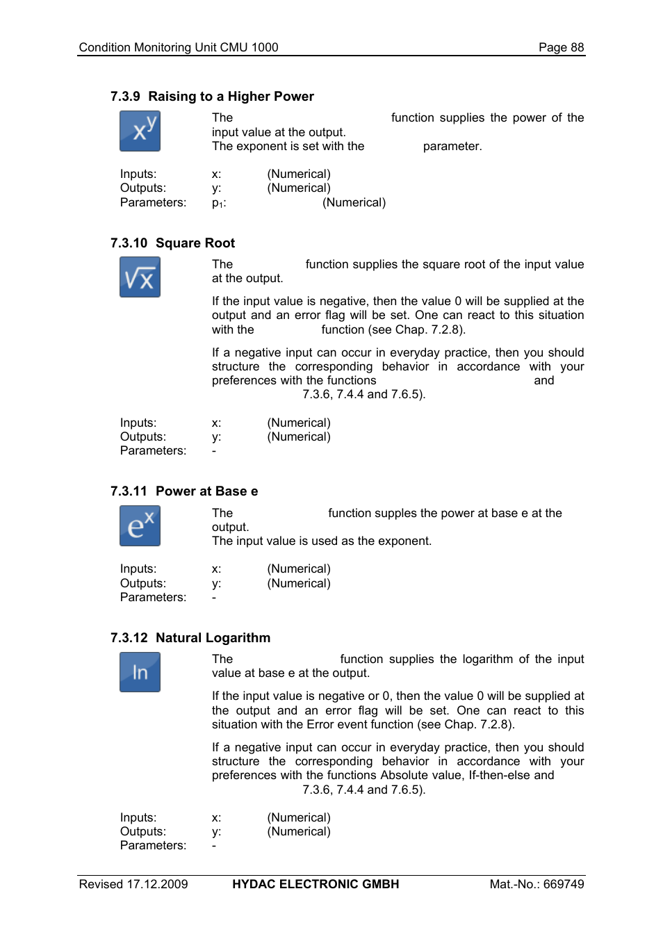 HYDAC CMU 1000 User Manual | Page 88 / 122
