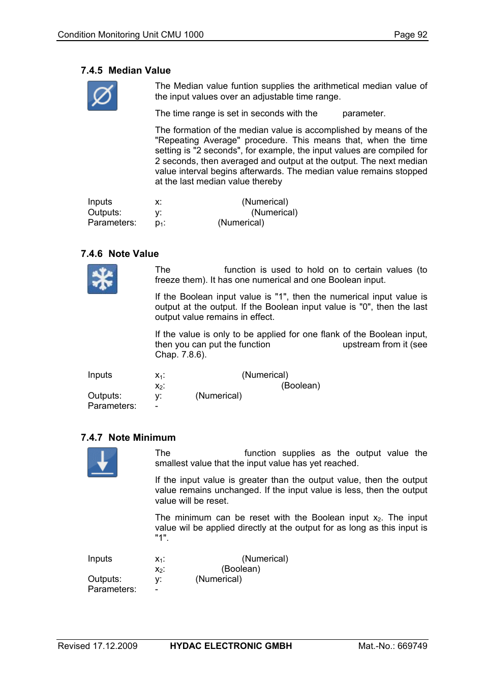 HYDAC CMU 1000 User Manual | Page 92 / 122