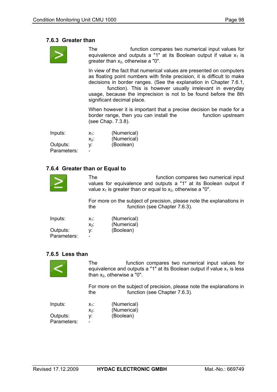HYDAC CMU 1000 User Manual | Page 98 / 122