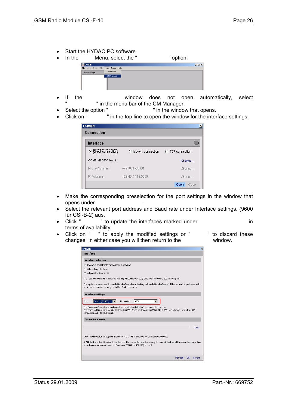 HYDAC CSI-F-10 User Manual | Page 26 / 120
