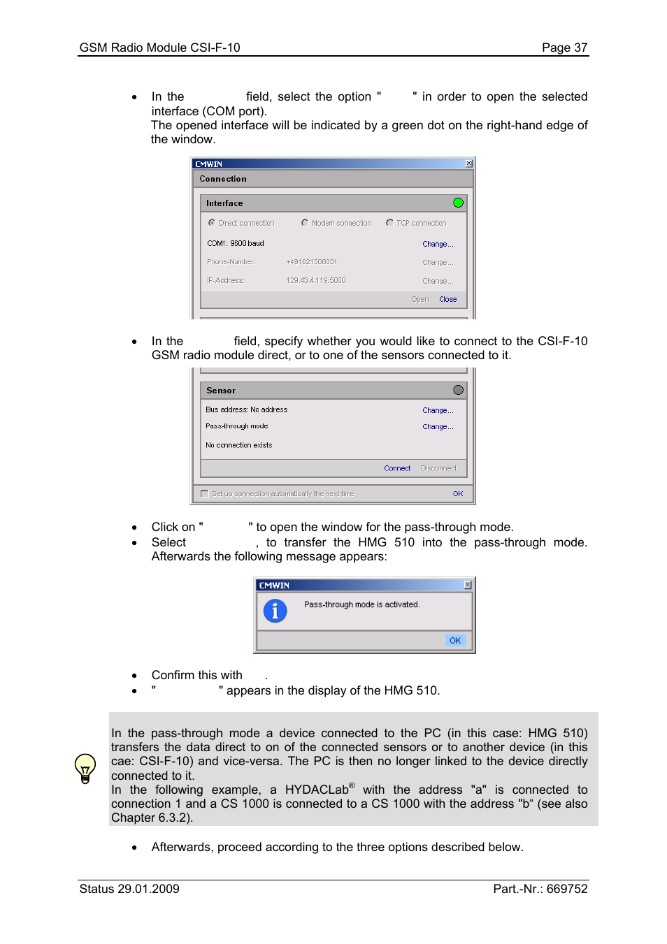 HYDAC CSI-F-10 User Manual | Page 37 / 120