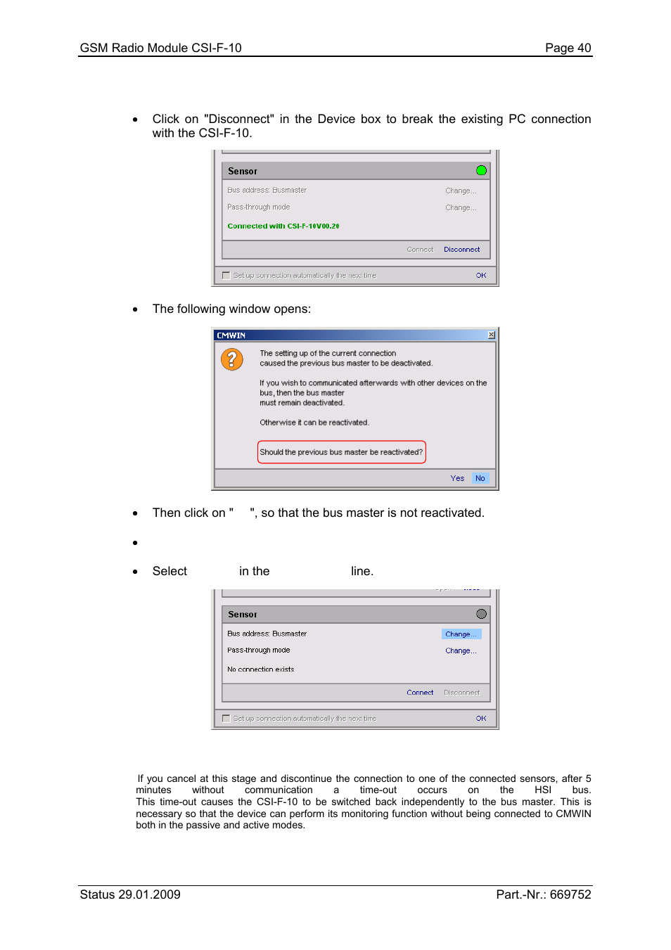 HYDAC CSI-F-10 User Manual | Page 40 / 120