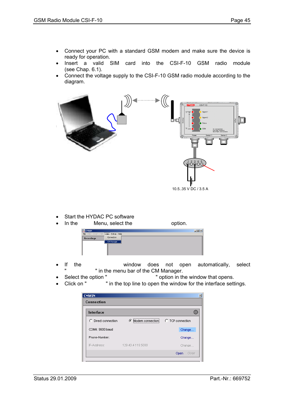 HYDAC CSI-F-10 User Manual | Page 45 / 120