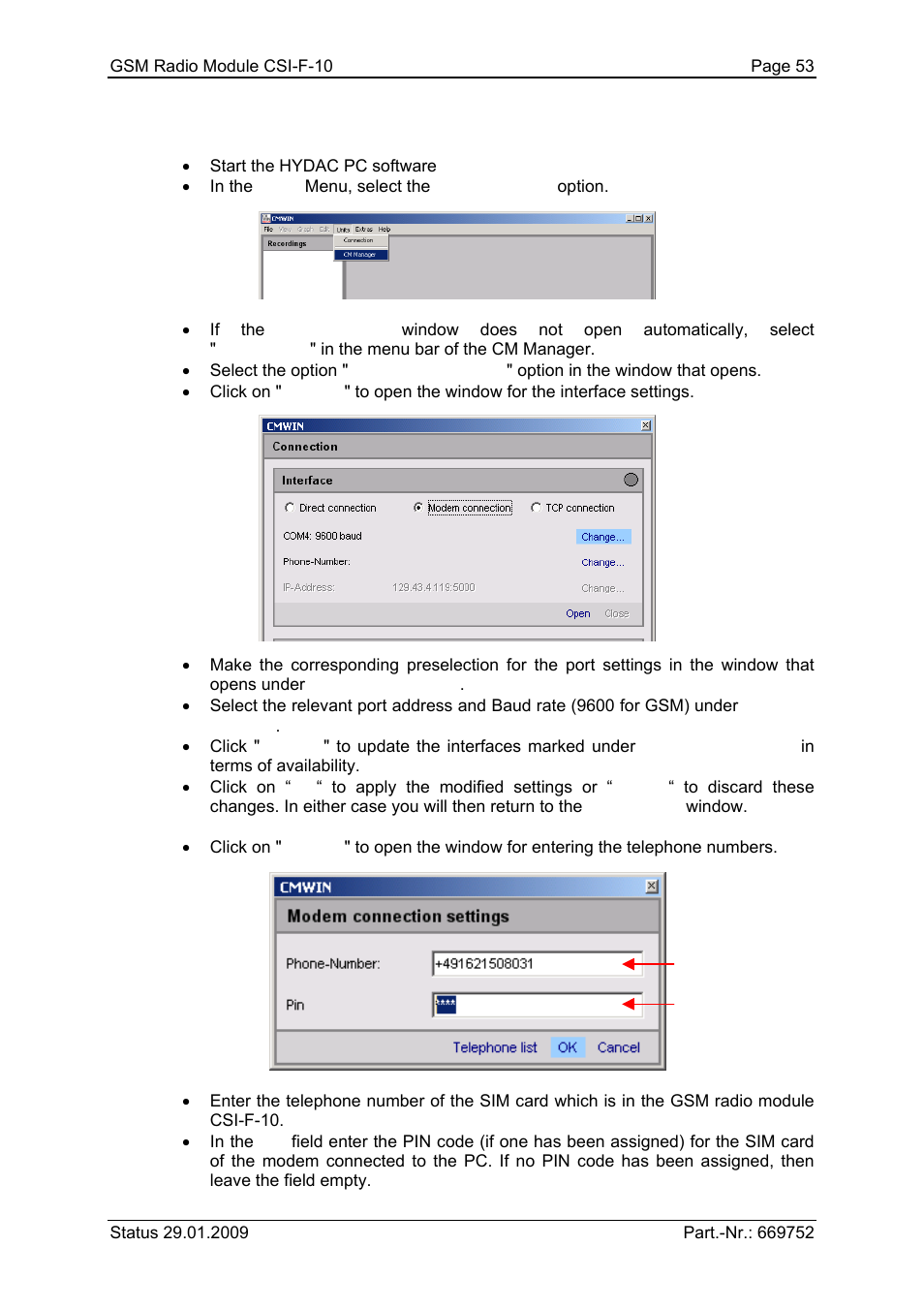 HYDAC CSI-F-10 User Manual | Page 53 / 120