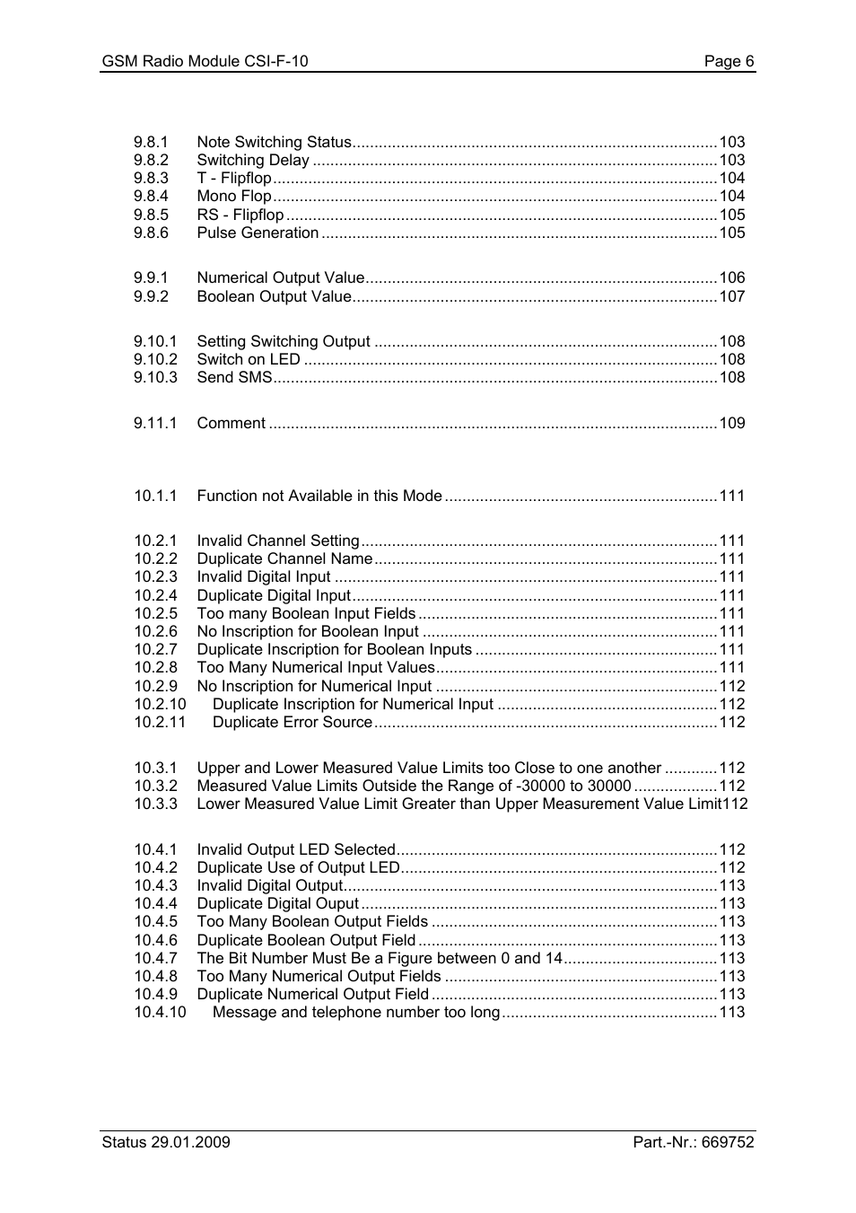 HYDAC CSI-F-10 User Manual | Page 6 / 120