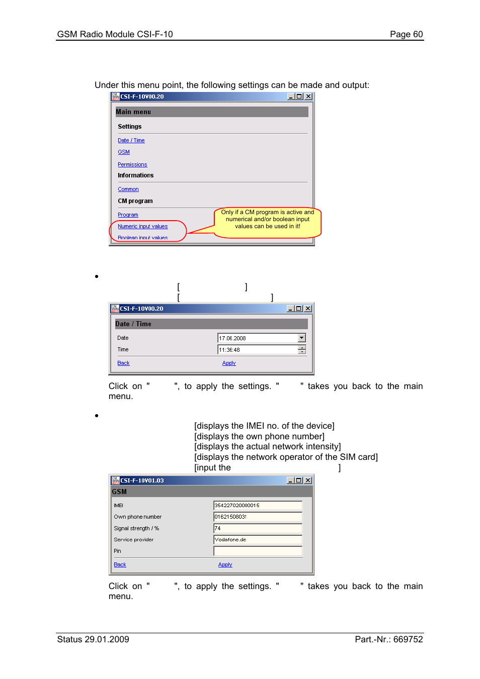 HYDAC CSI-F-10 User Manual | Page 60 / 120