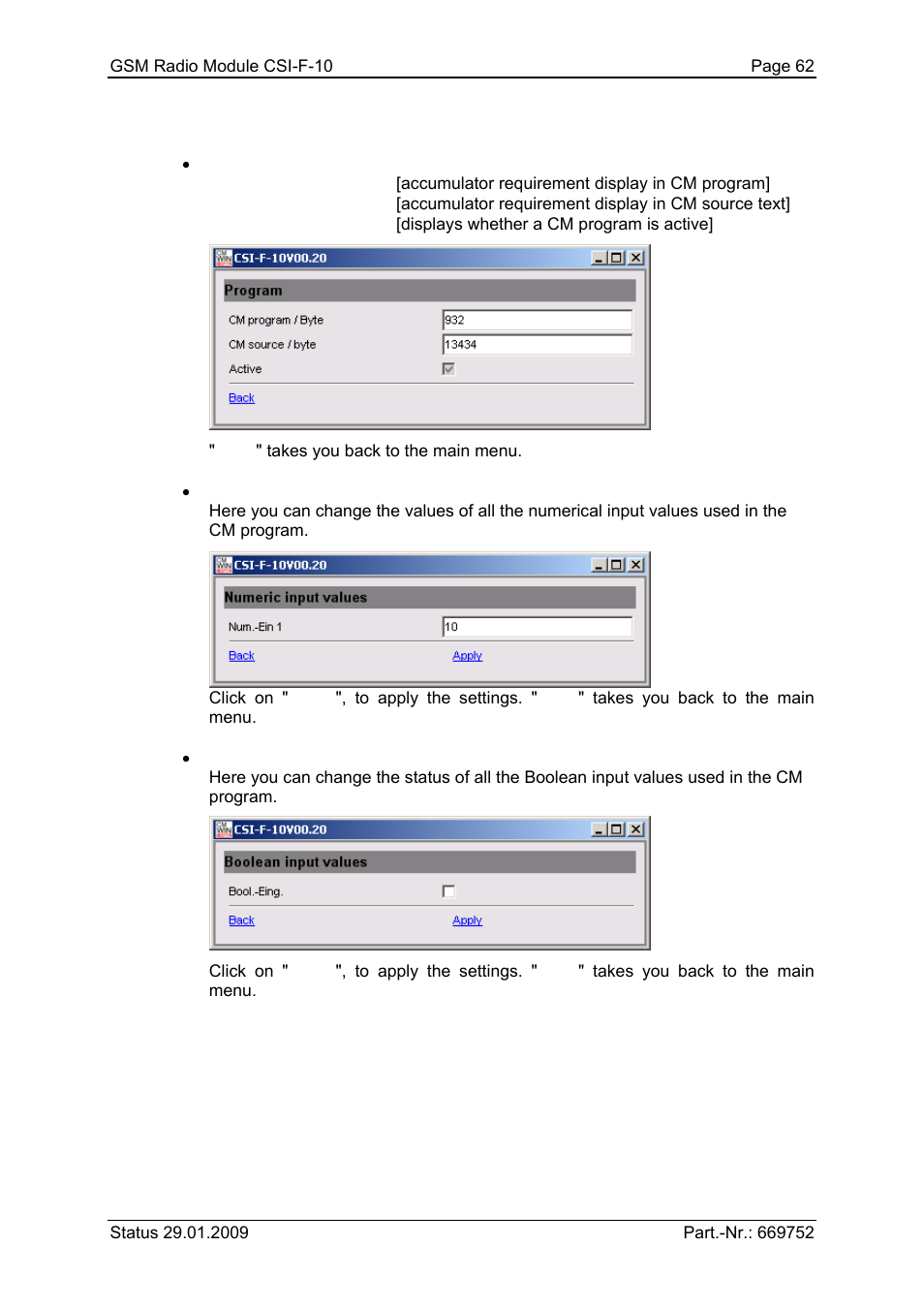 HYDAC CSI-F-10 User Manual | Page 62 / 120