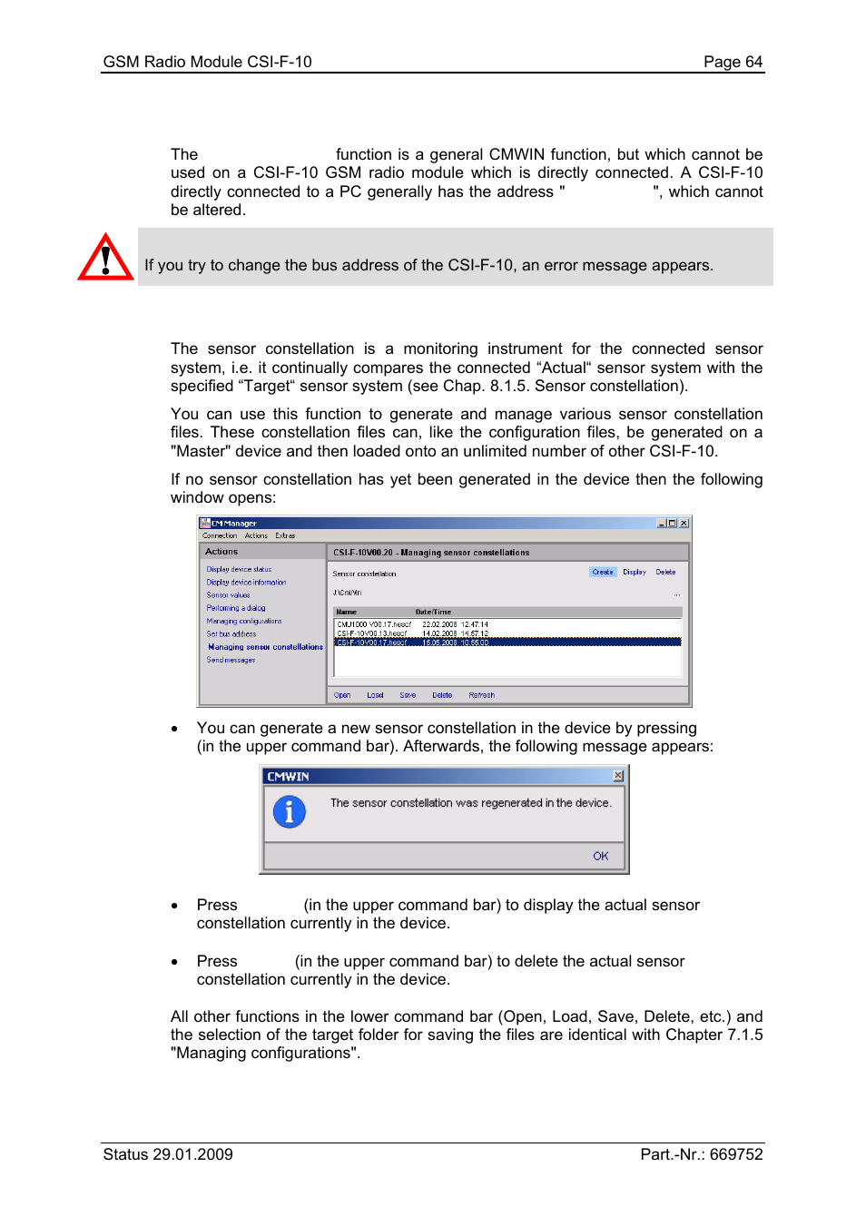 HYDAC CSI-F-10 User Manual | Page 64 / 120